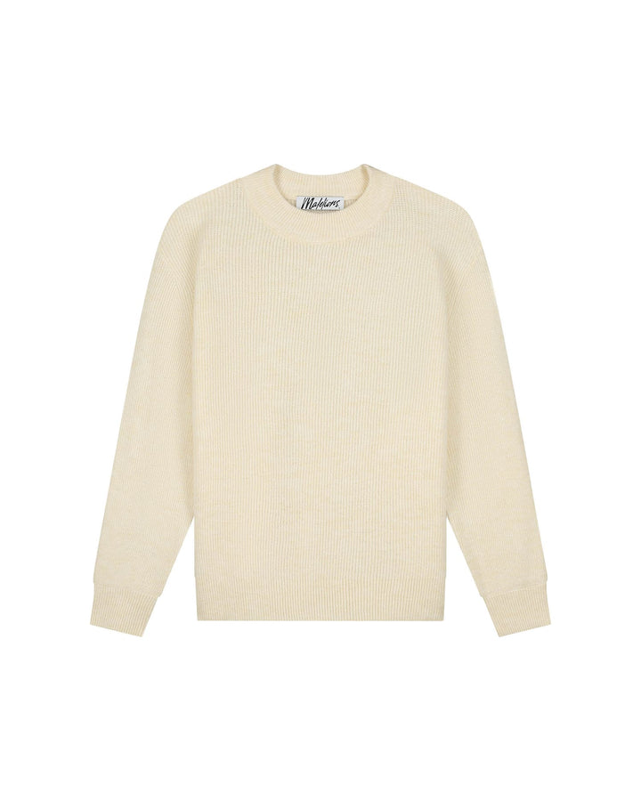 Malelions Women Oversized Knit Sweater – dames trui - Beige