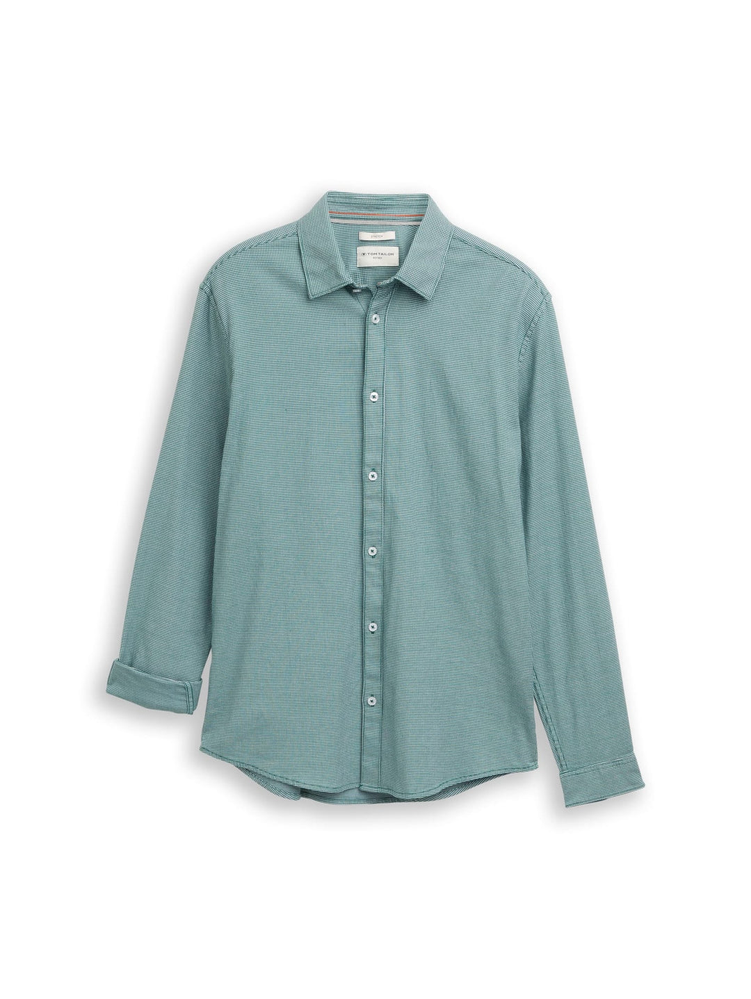 Tom Tailor slim fit overhemd groen dessin – heren
