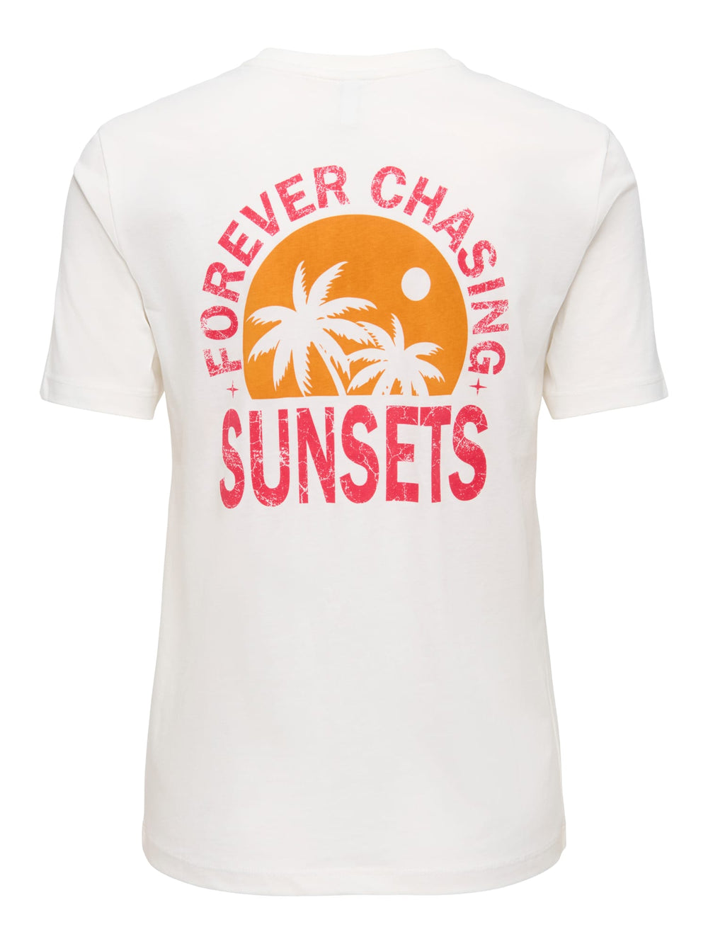 Only Fine T-shirt off-white – dames