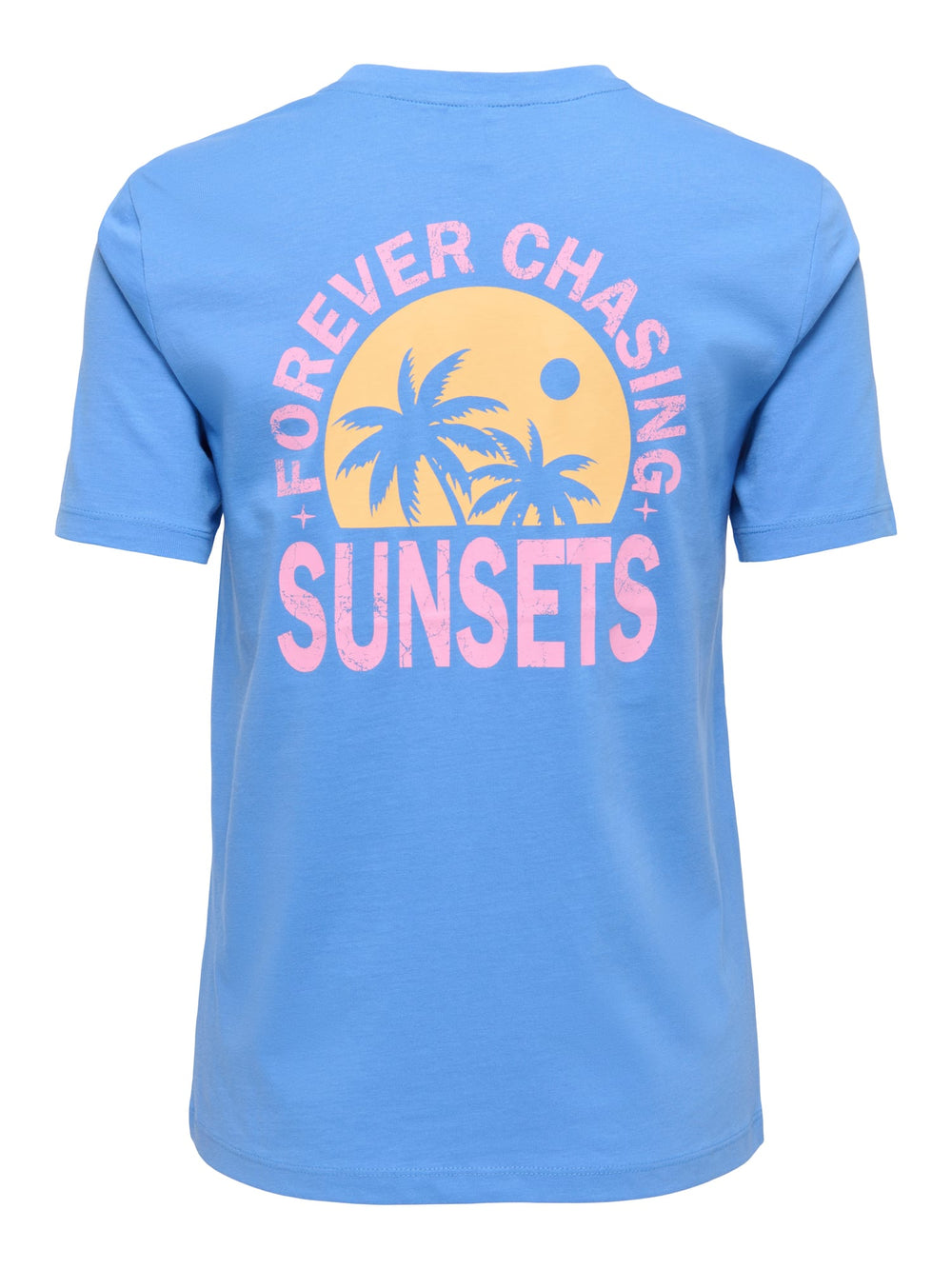 Only Fine T-shirt lichtblauw – dames