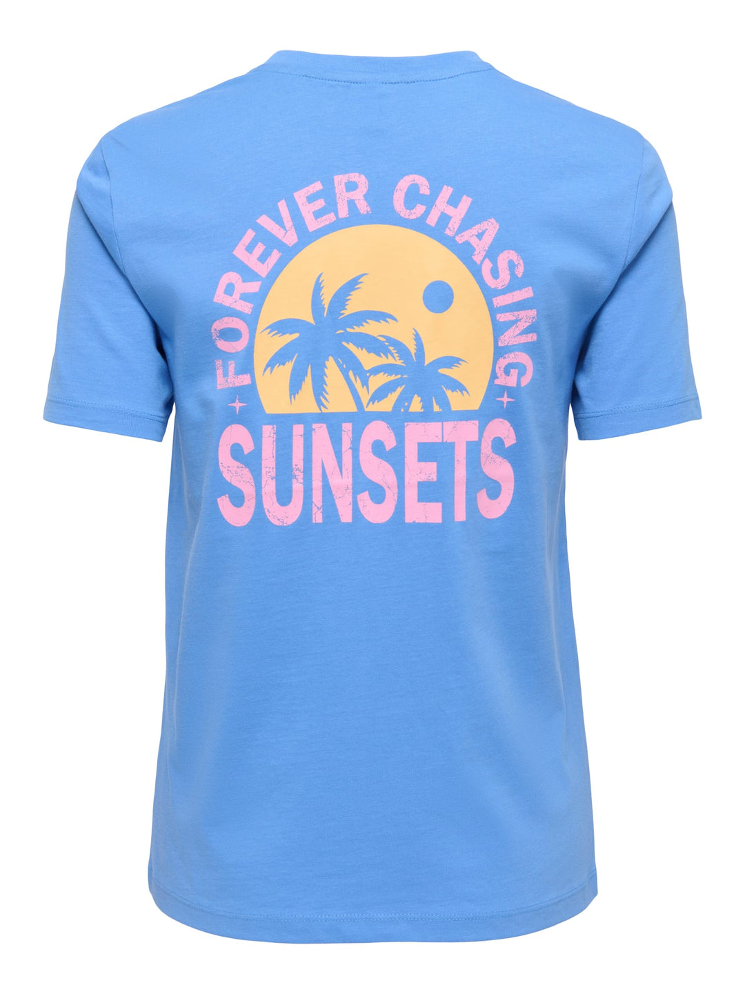 Only Fine T-shirt lichtblauw – dames