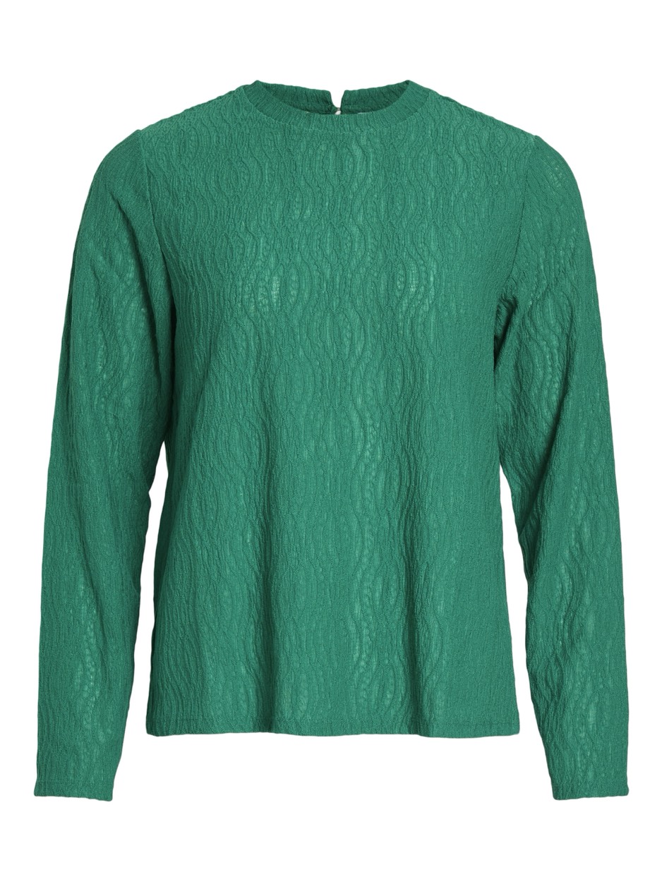 Vila 14108066 Shina top l/m dames – groen