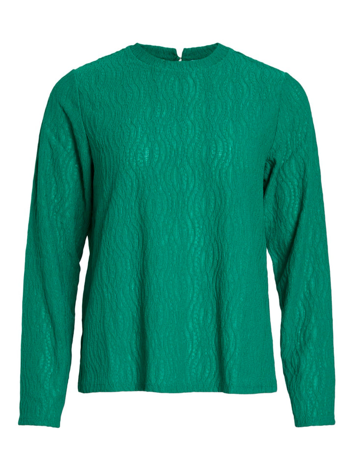 Vila 14108066 Shina top l/m dames groen