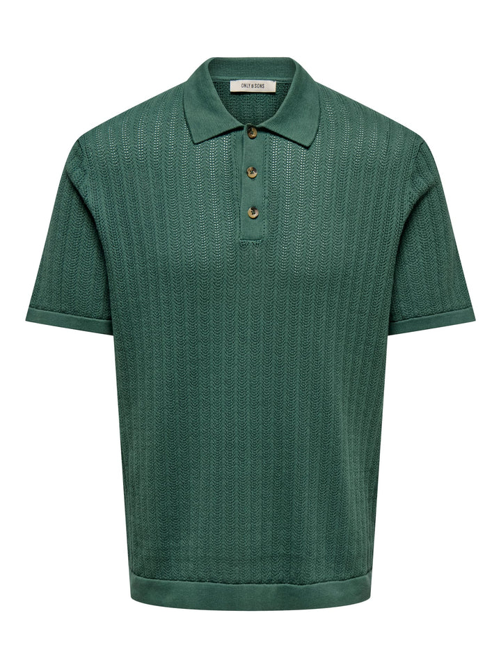 ONLY & SONS 22032760 moon polo k/m esmerald – heren