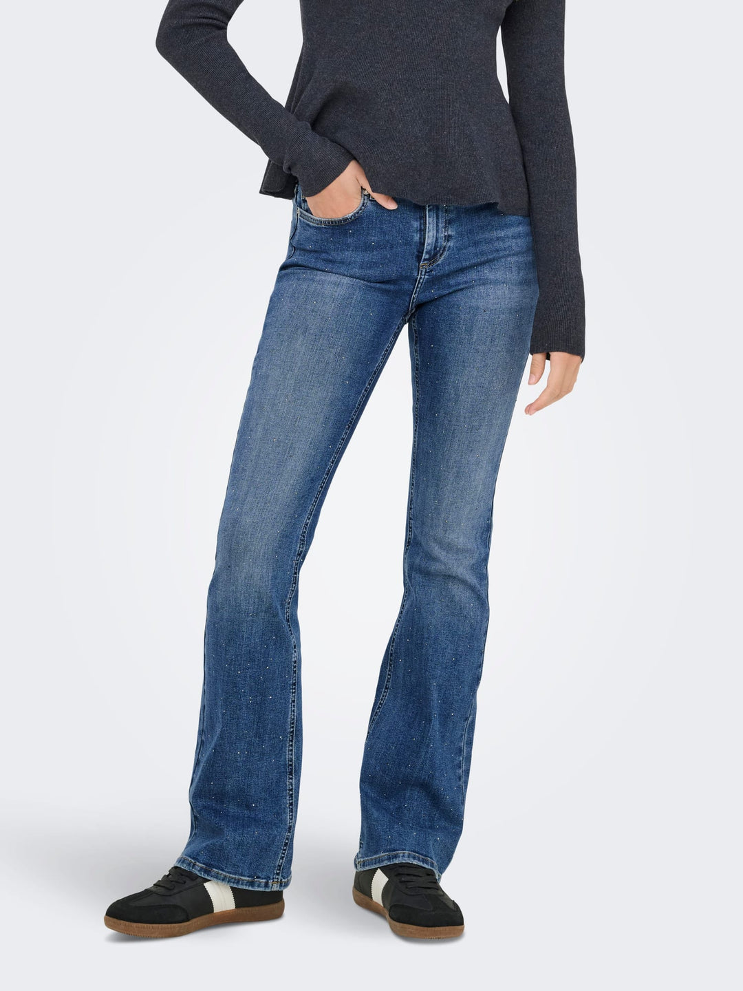 Only 15352391 Blush jeans bootcut flare fit – dames - Blue Denim - L32