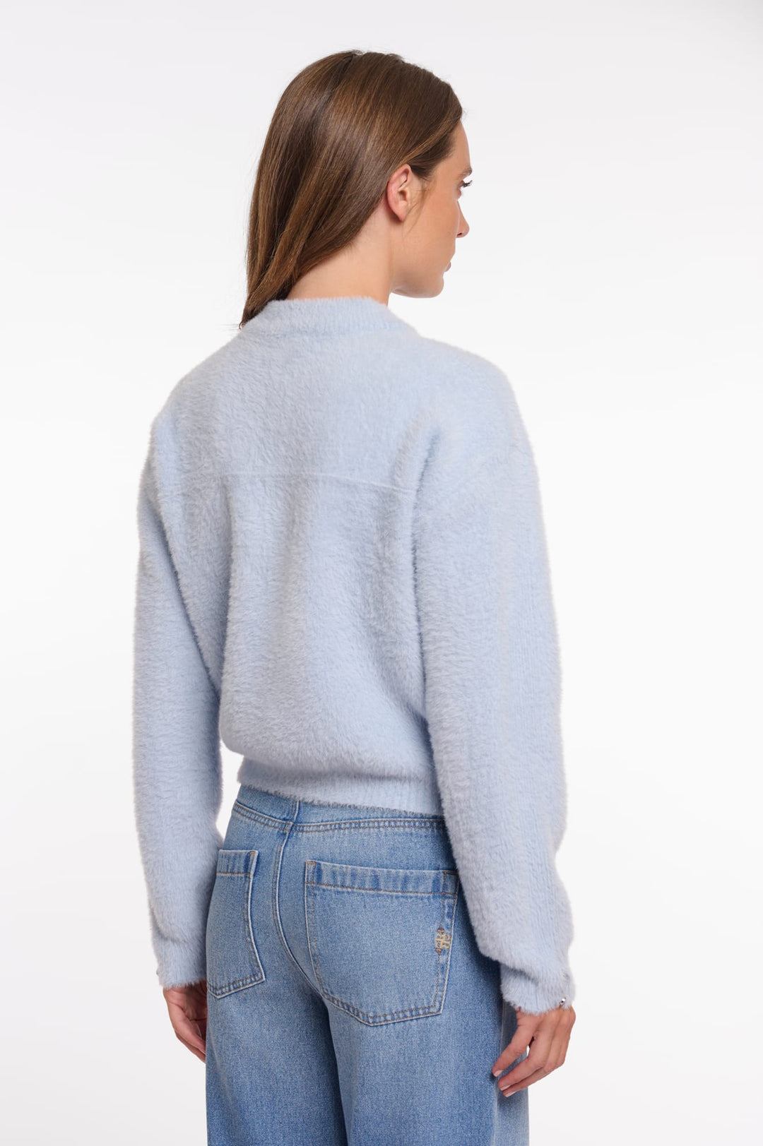 Rino & Pelle Bento.5002622 vest gebreid dames lichtblauw