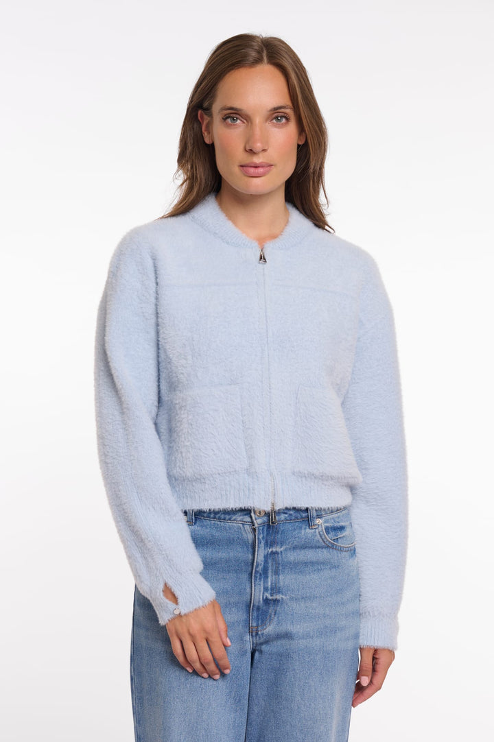 Rino & Pelle Bento.5002622 vest gebreid dames lichtblauw