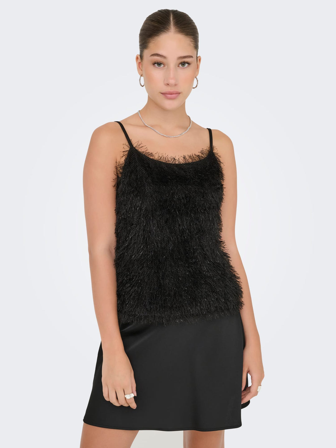 Only ONLLIMA S/L SHINE TOP BOX JRS - dames singlet zwart