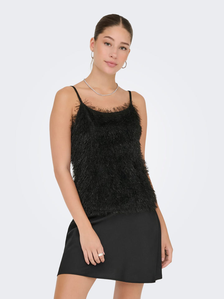 Only ONLLIMA S/L SHINE TOP BOX JRS - dames singlet zwart