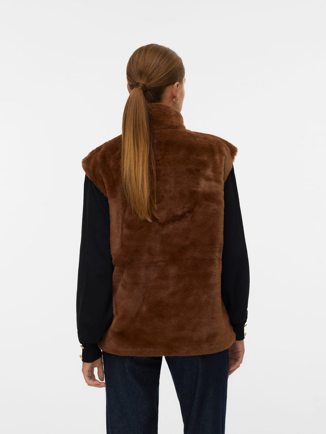 VERO MODA gilet bruin – dames