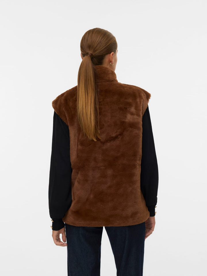 VERO MODA gilet bruin – dames