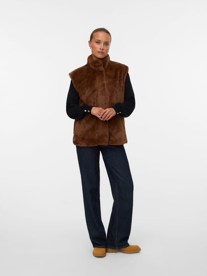 VERO MODA gilet bruin – dames