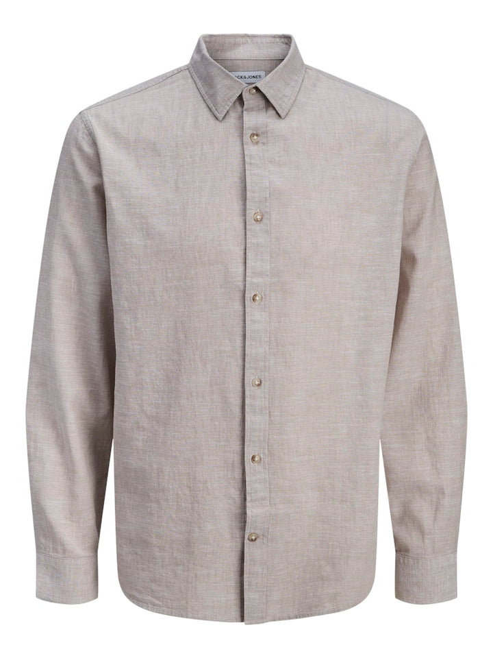 Jack & Jones Summer overhemd l/m zand – heren