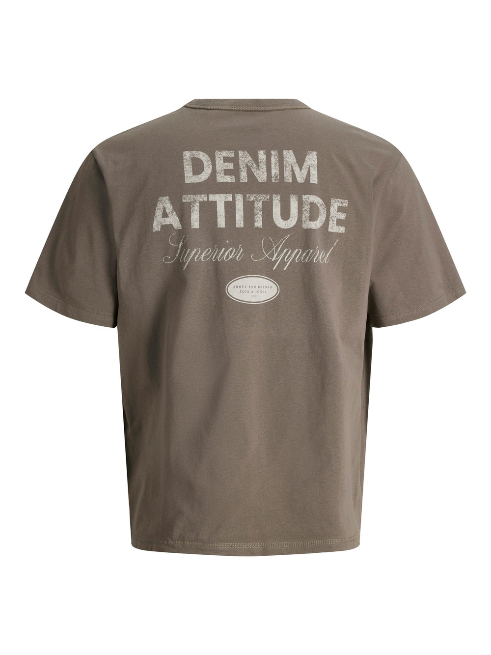 Jack & Jones T-shirt k/m taupe – heren