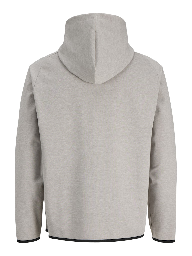 Jack & Jones JJEBASE SWEAT ZIP HOOD SN – vest sweat heren - Lichtgrijs
