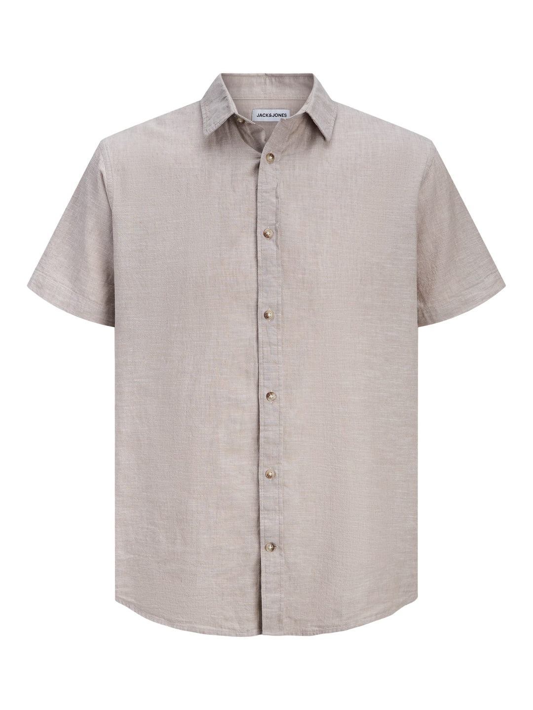 Jack &amp; Jones 12289160 summer overhemd k/m heren licht bruin