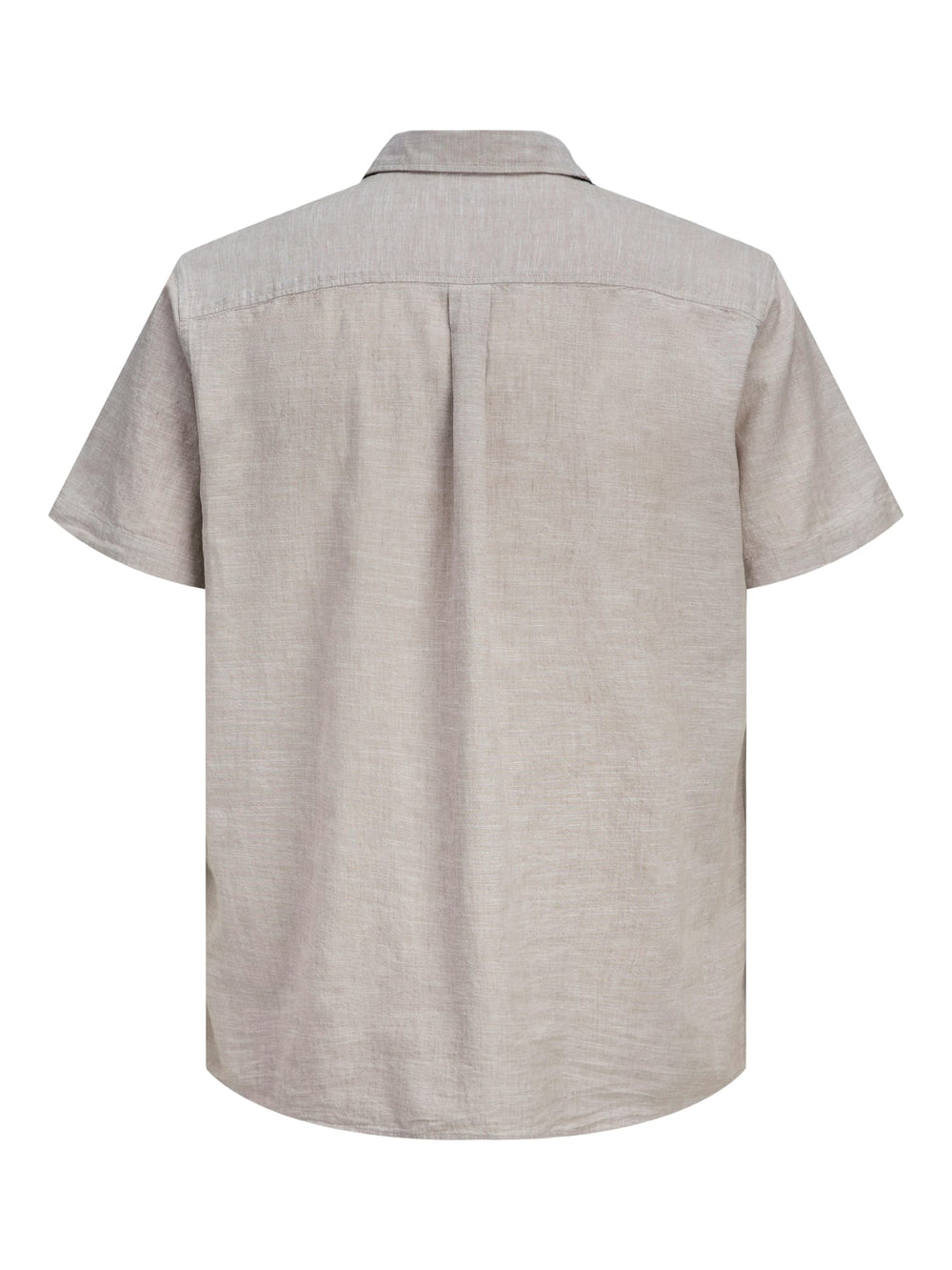 Jack & Jones overhemd k/m licht bruin – heren