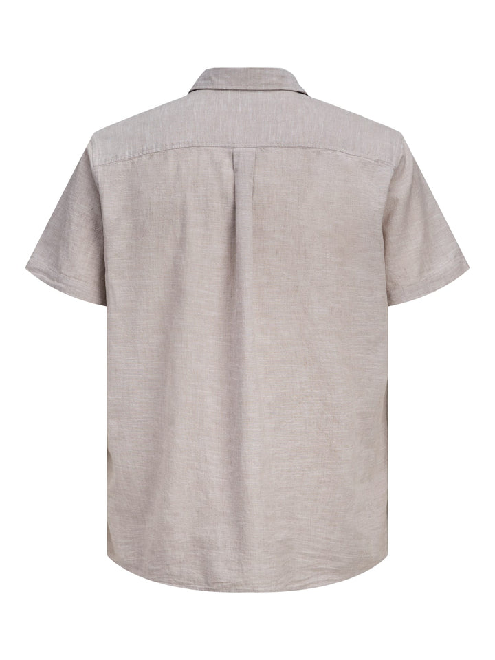 Jack &amp; Jones 12289160 summer overhemd k/m heren licht bruin