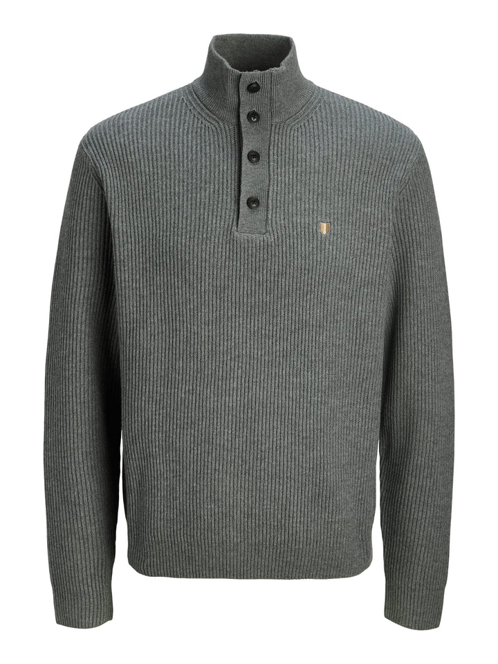 Jack & Jones JPRBLURICHARD KNIT HIGH NECK trui – heren - Grijs Melee