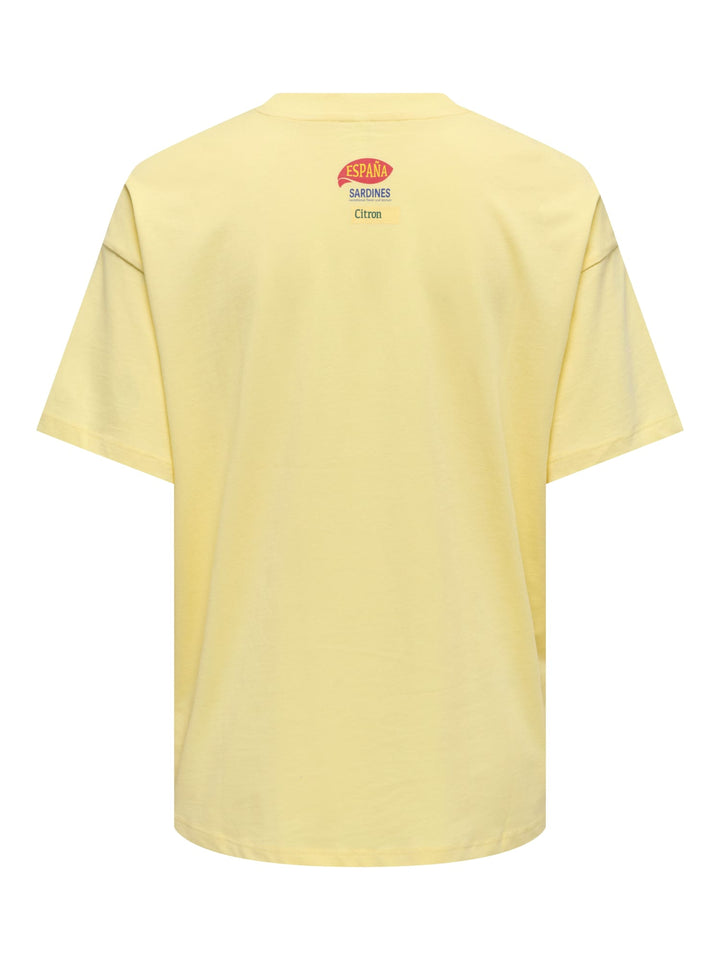 Only ONLVIVVI S/S Lovely Top geel – dames T-shirt