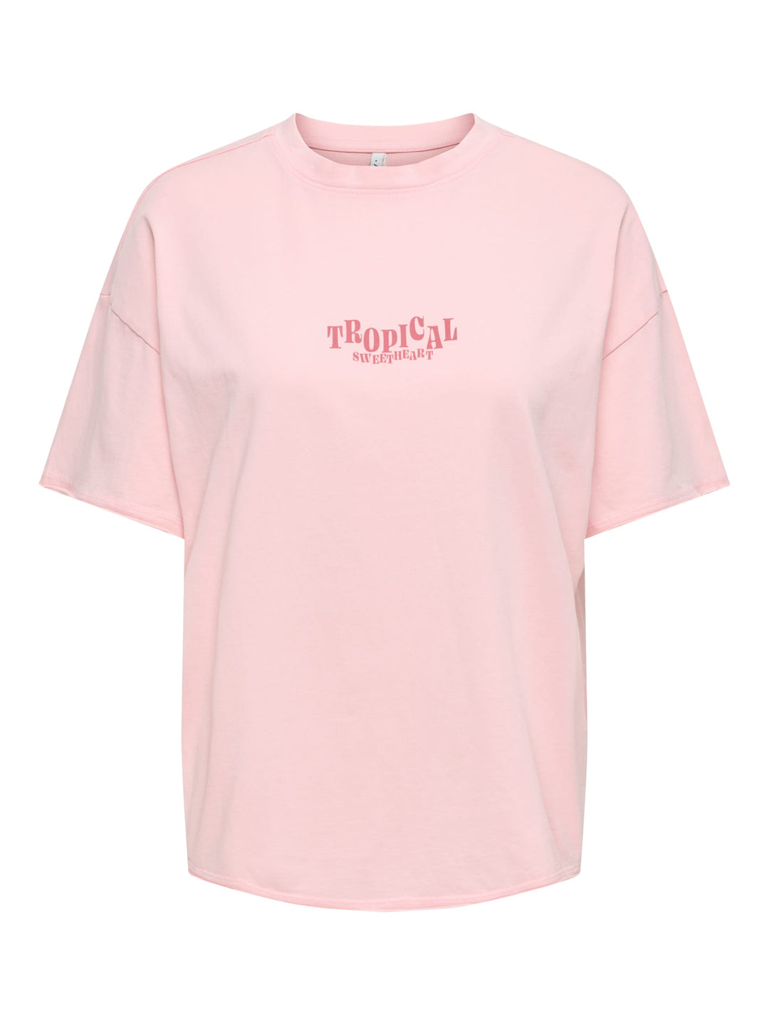 Only ONLKINNA S/S OVERSIZE TOP BOX JRS – dames t-shirt licht roze