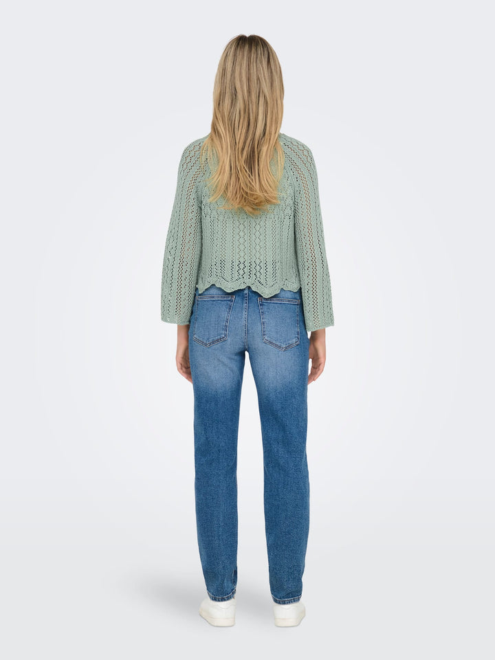 Only ONLNOLA LIFE 3/4 pullover esmerald – dames