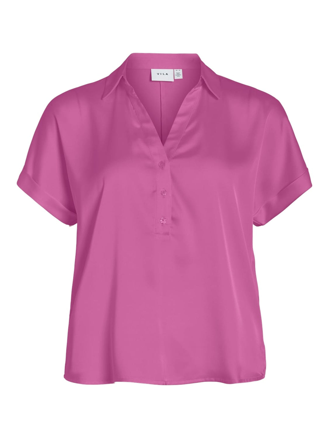 Vila 14107405 Enna top k/m dames donker rose