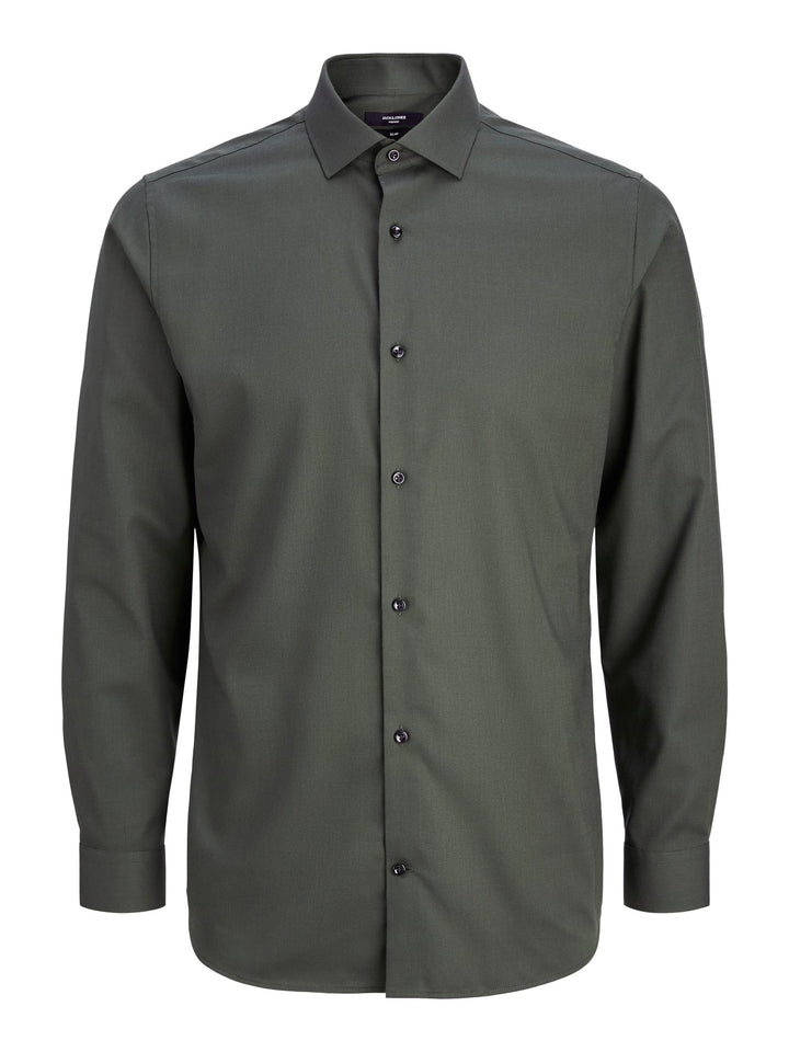 Jack & Jones blaparker overhemd l/m donkergroen – heren