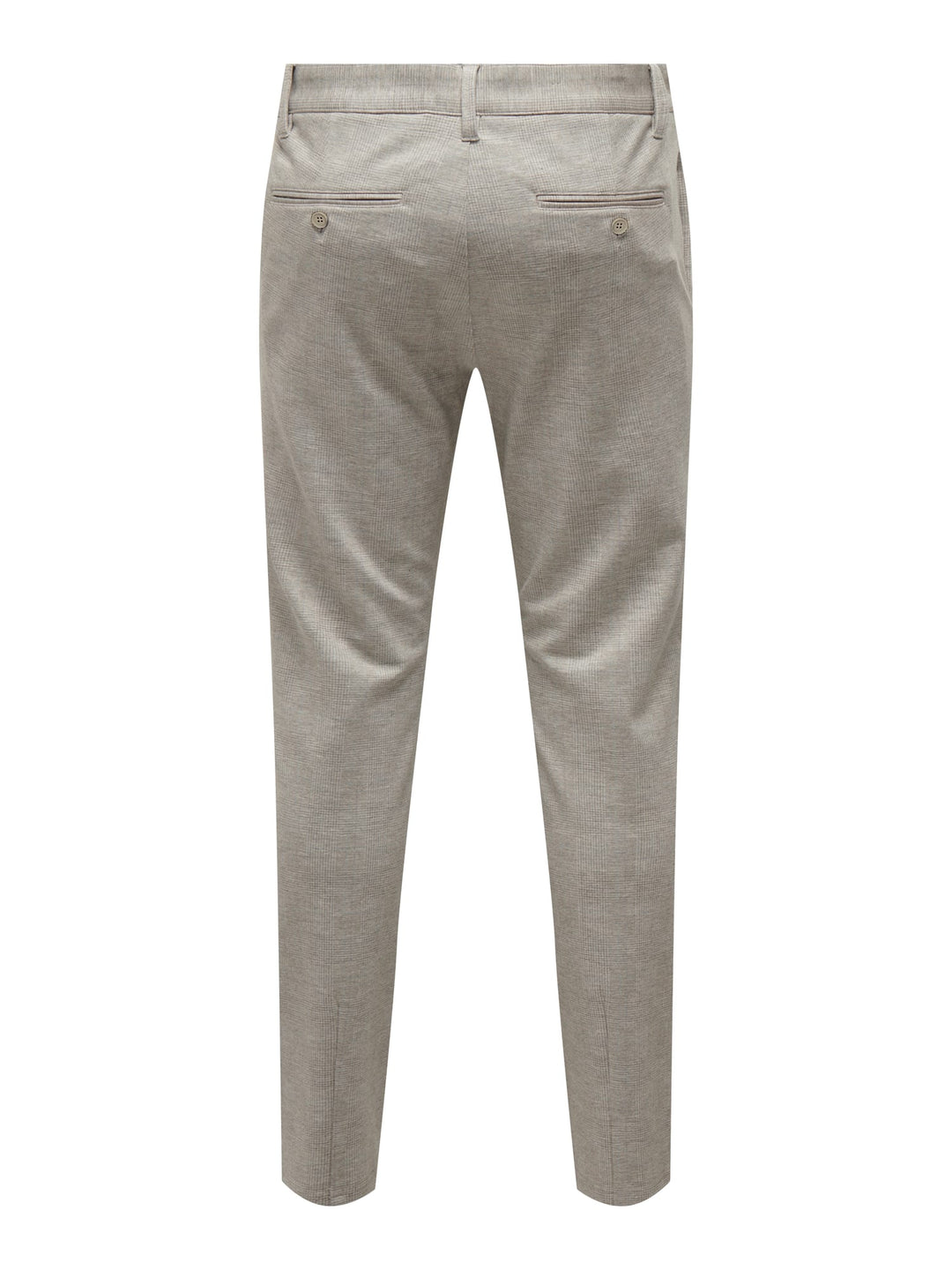 ONLY & SONS ONSMARK SLIM CHECK broek zand dessin – heren - L32