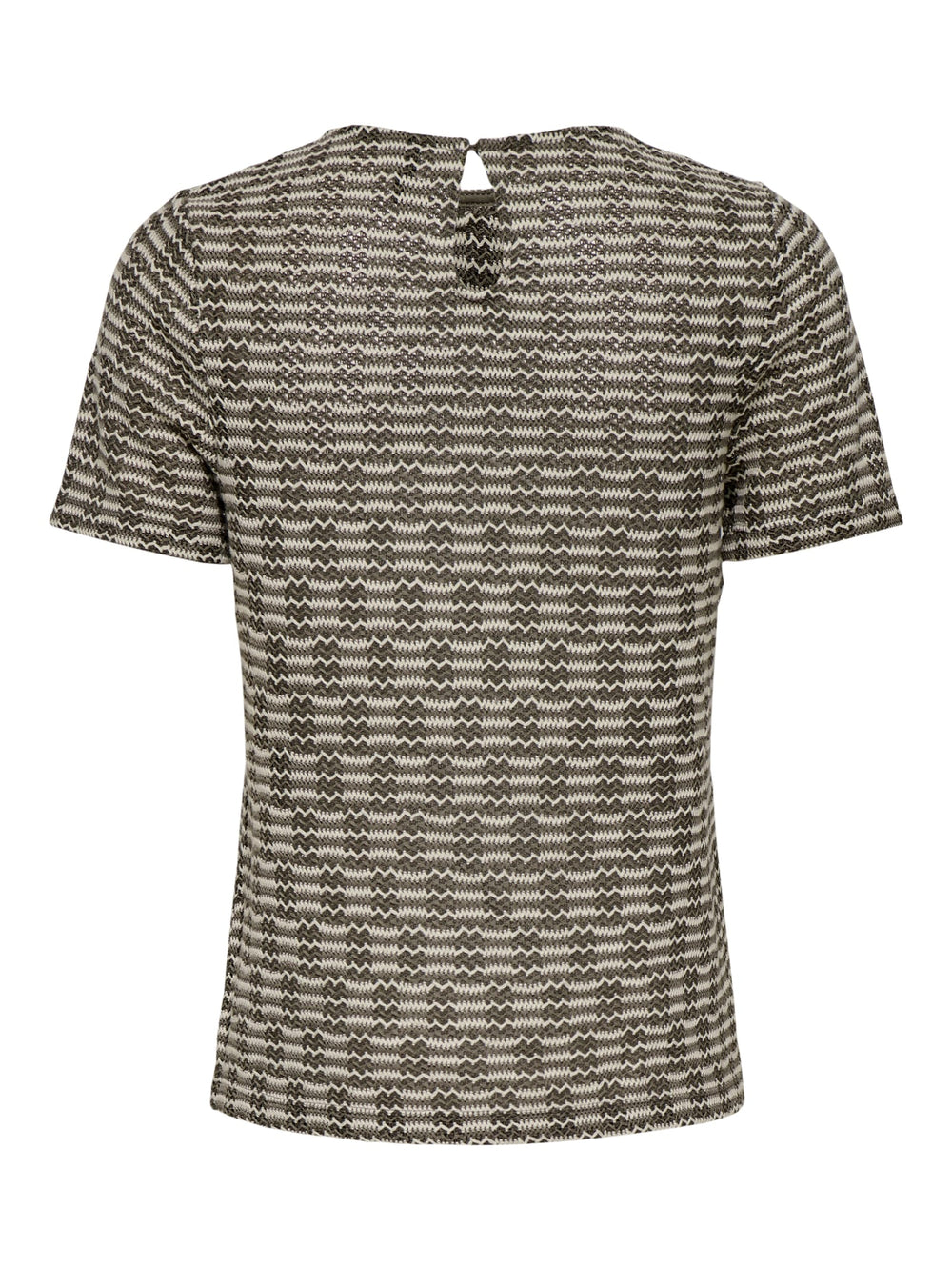 Only ONLTOVE S/S O-NECK TOP JRS groen dessin – dames