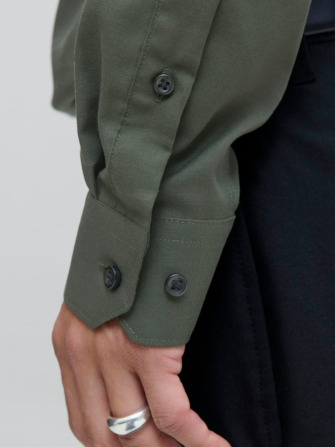 Jack & Jones blaparker overhemd l/m donkergroen – heren