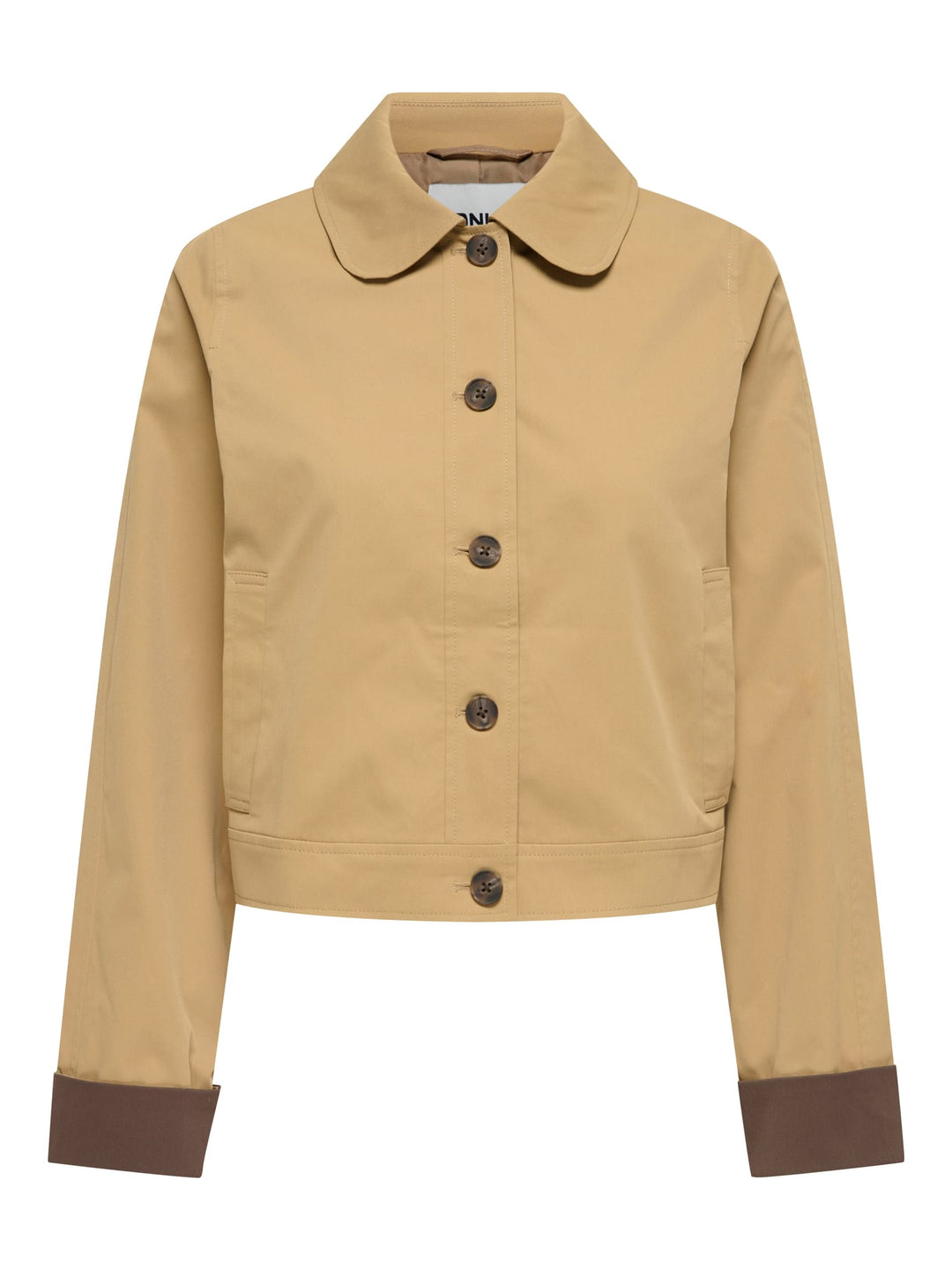 Only ONLORCHID LIFE CONTRAST JACKET OTW - dames jack - Licht Bruin