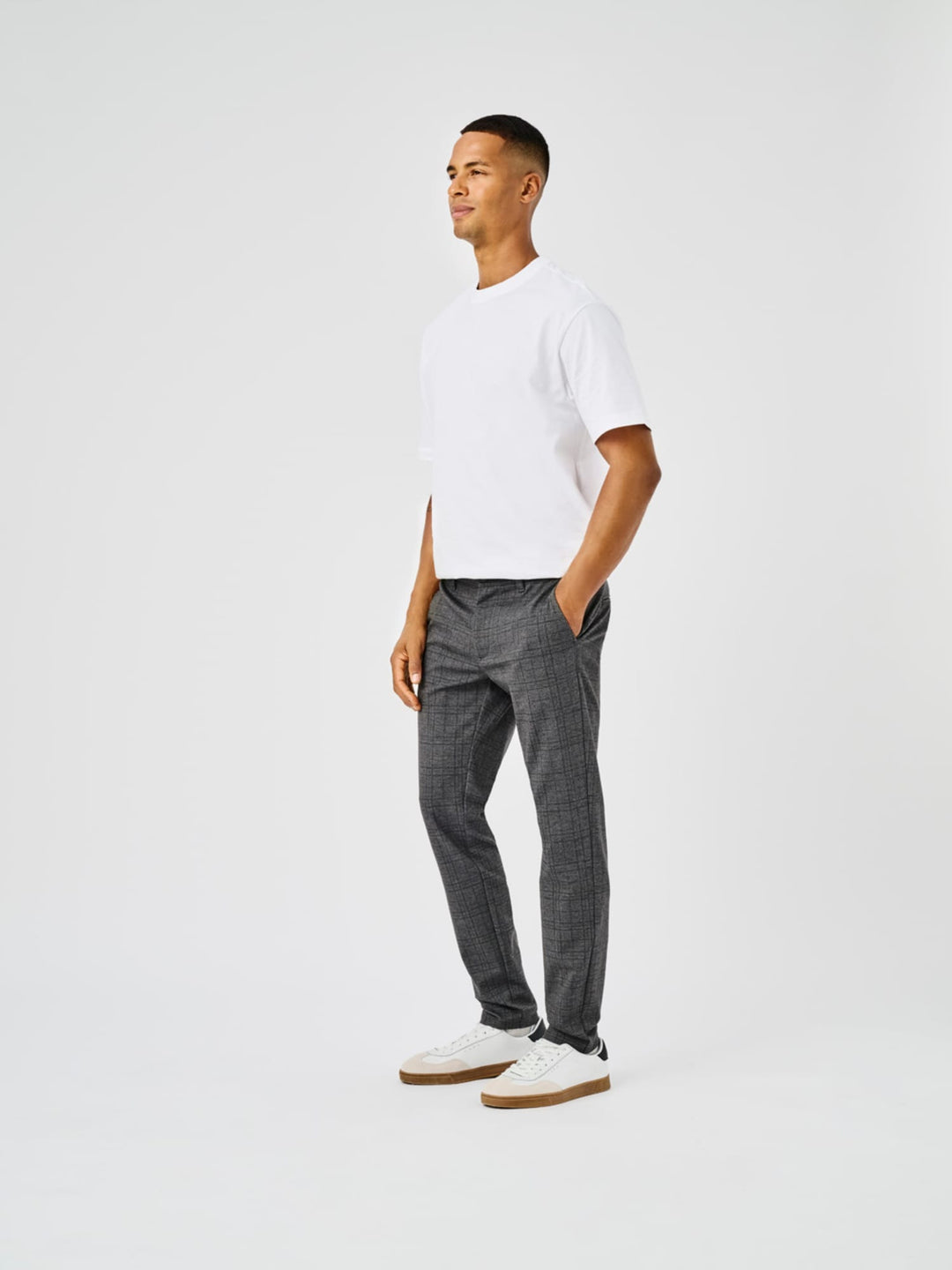 ONLY & SONS lange broek grijs dessin – heren - L32