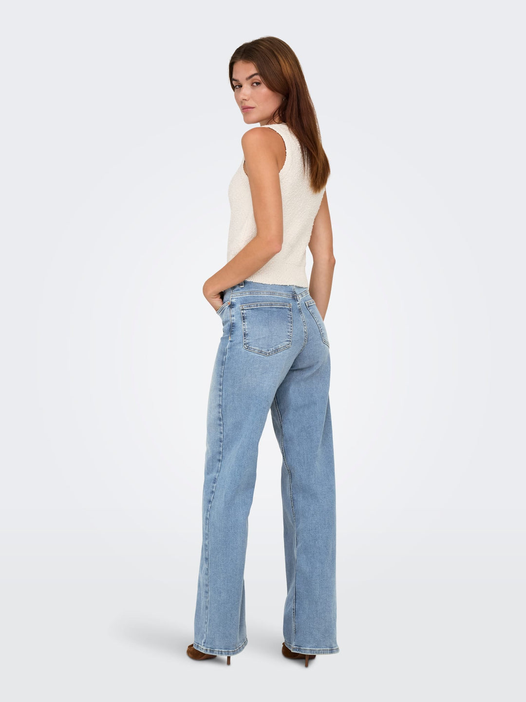 Only Madison jeans loose fit dames – blue denim - L32