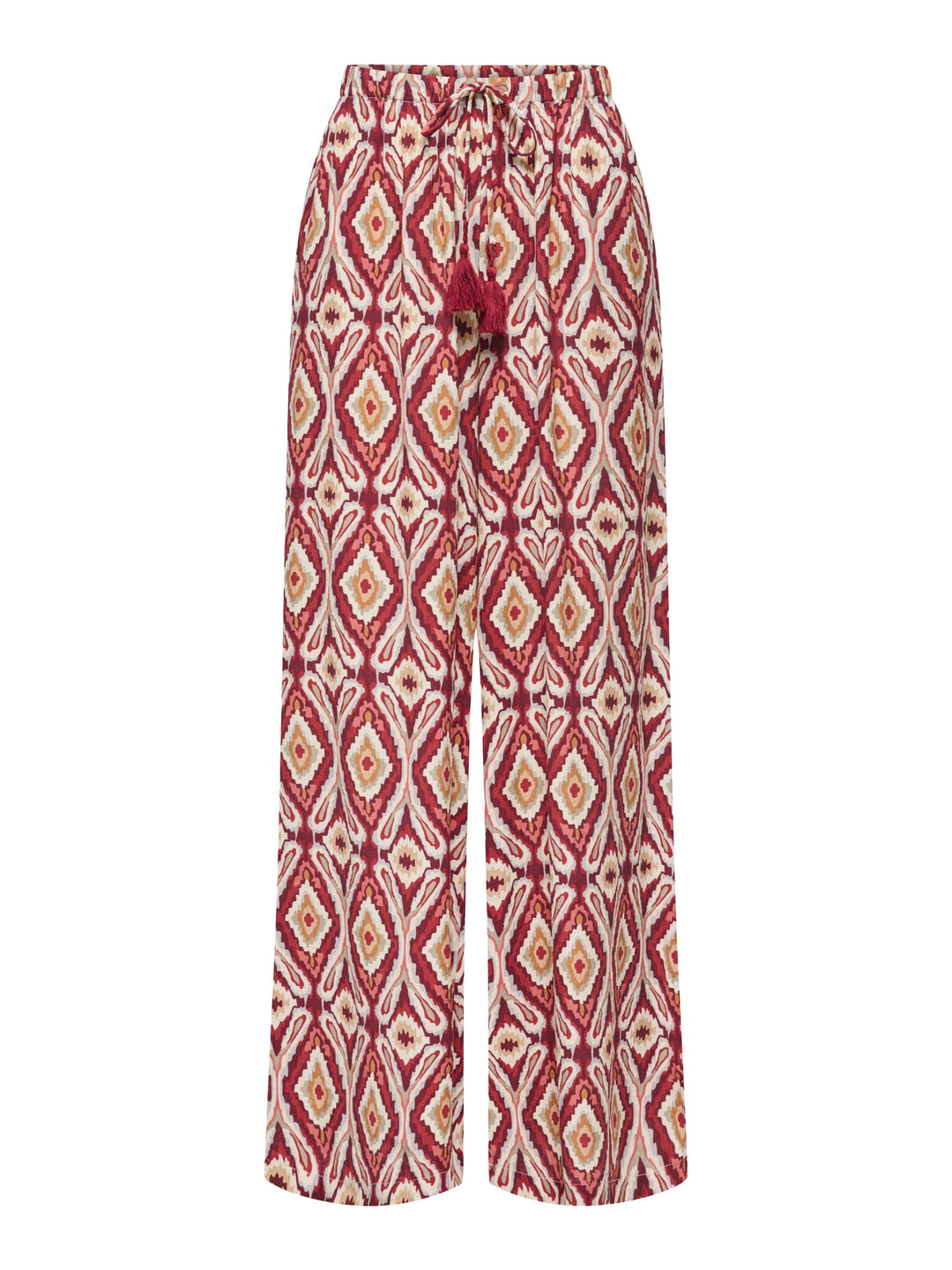 Only ONLGINI MIKASI broek rood dessin – dames