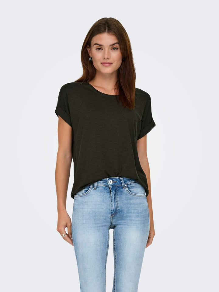 Only Moster T-shirt bruin – dames