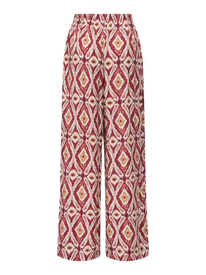 Only ONLGINI MIKASI broek rood dessin – dames