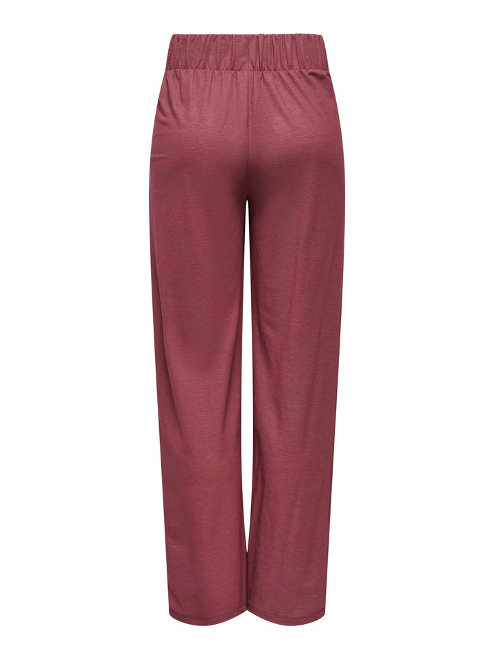 Jacqueline de Yong Birdie lange broek bordeaux – dames - L32