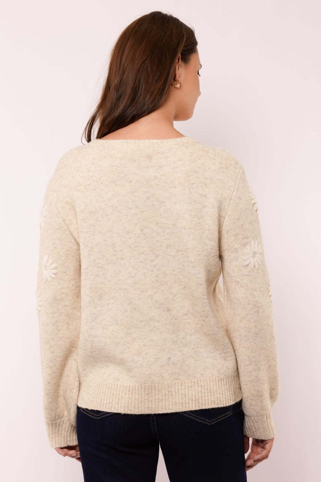 G-Maxx Zaina knitting sweater – dames trui zandkleur