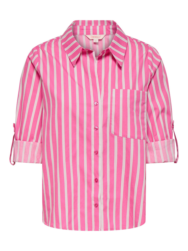 Only ONLZAYLEE L/S shirt fuchsia – dames blouse