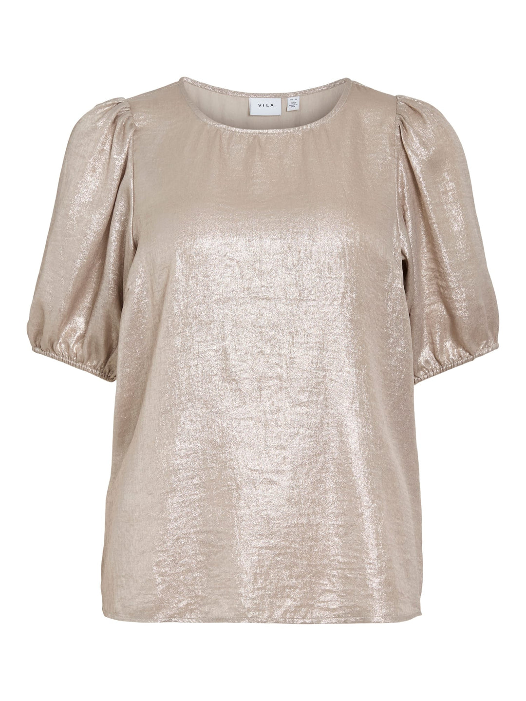 Vila VIMETALLA O-NECK top goudkleurig – dames