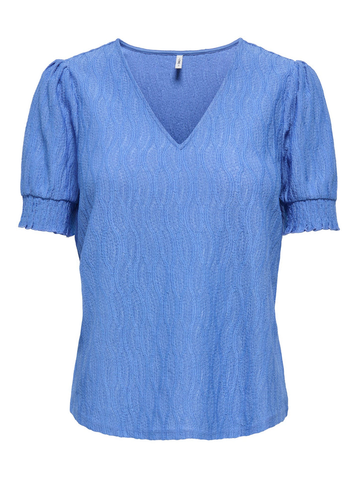 Only Diana top lichtblauw – dames T-shirt