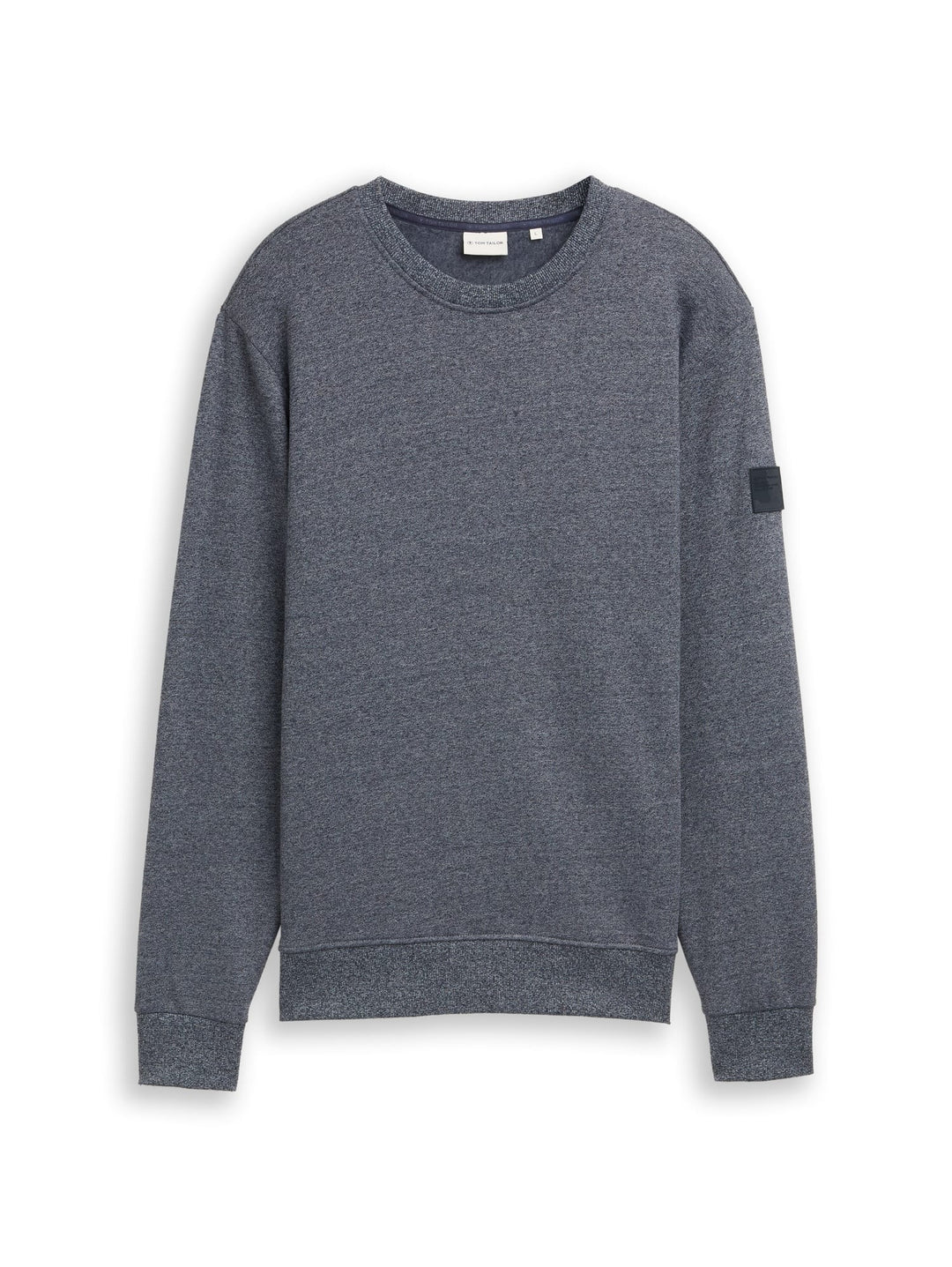 Tom Tailor sweatshirt heren blauw – gemêleerde look