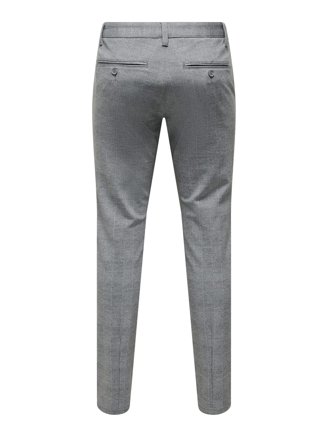 ONLY & SONS ONSMARK SLIM CHECK PANTS – heren lange broek - Grijs Dessin - L32