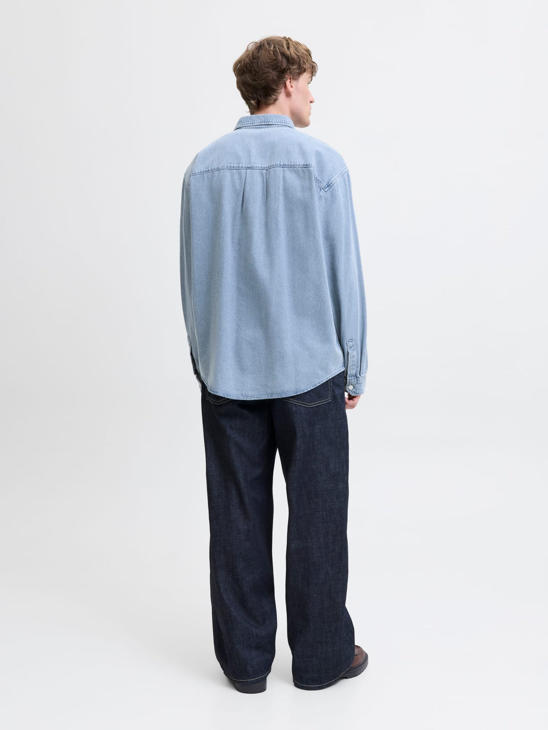 Jack &amp; Jones 12282775 Norrebro overhemd l/m denim heren blue denim