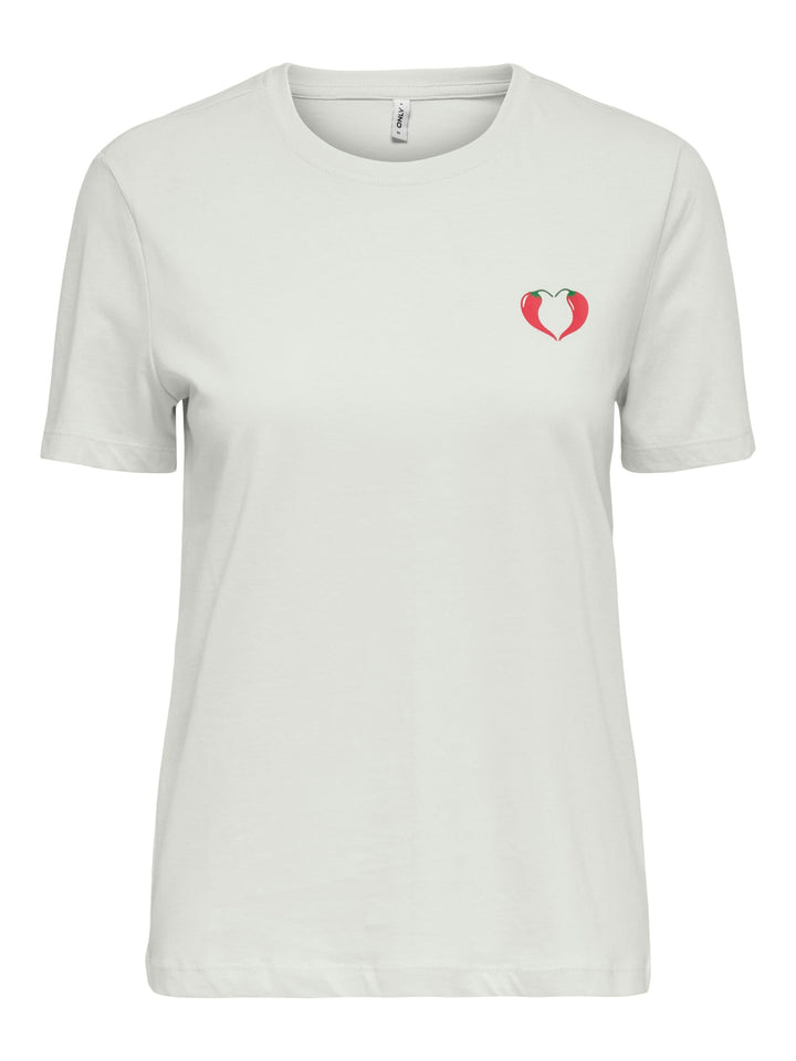 Only Windy T-shirt off-white – dames