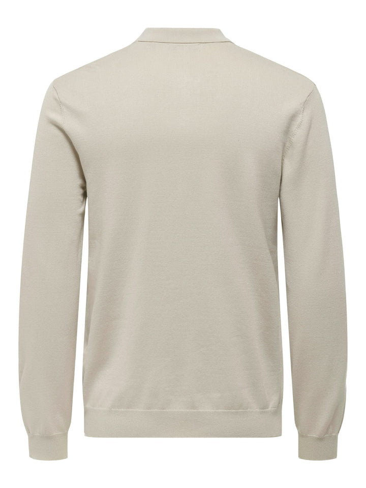 ONLY & SONS Wyler polo l/m beige – heren