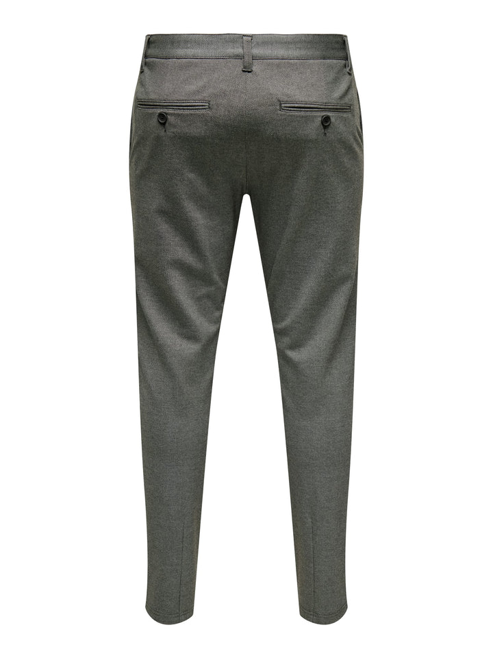 ONLY & SONS ONSMARK SLIM DITSY broek bruin dessin – heren - L32