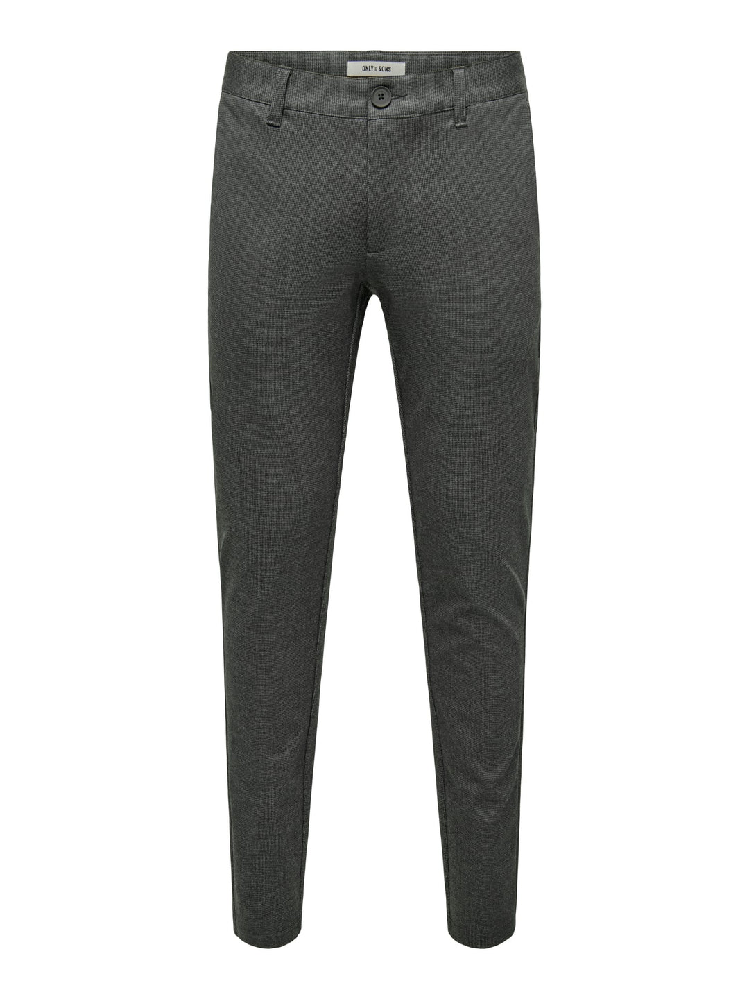 ONLY & SONS ONSMARK SLIM CHECK broek grijs dessin – heren - L34