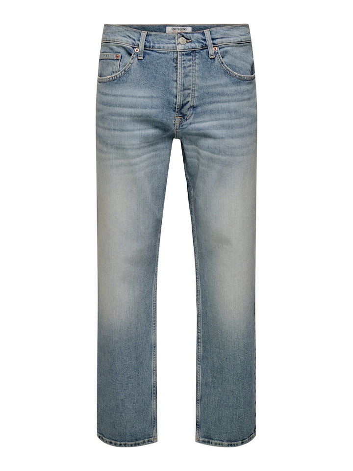ONLY & SONS 22033816 Edge jeans regular fit – heren - Blue Denim - L32